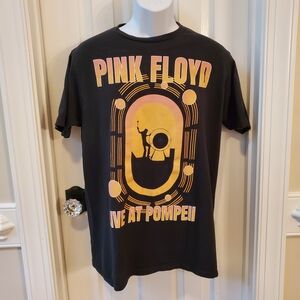 Pink Floyd Live At Pompei Black Graphic Tee